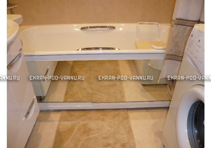 Раздвижной экран EUROPLEX Роликс Зеркальный – купить по цене 9700 руб. в интернет-магазине в городе Мурманск картинка 3