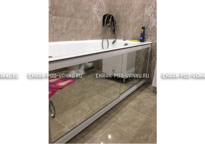 Раздвижной экран EUROPLEX Роликс Зеркальный – купить по цене 9700 руб. в интернет-магазине в городе Мурманск картинка 9