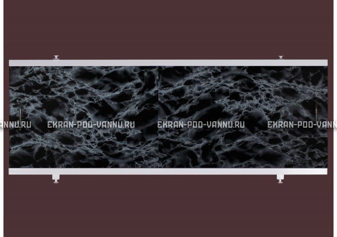 Экран EUROPLEX Универсал черный мрамор – купить по цене 6250 руб. в интернет-магазине в городе Мурманск картинка 1