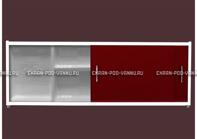 Экран с полочкой - Бордо – купить по цене 6880 руб. в интернет-магазине в городе Мурманск картинка 1
