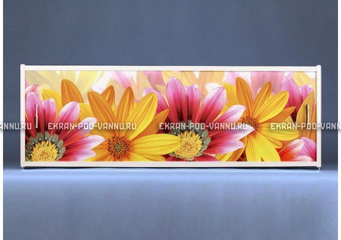 Раздвижной ФОТО экран - Flowers – купить по цене 8500 руб. в интернет-магазине в городе Мурманск картинка 1