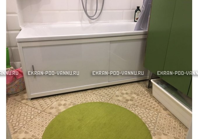 Раздвижной экран EUROPLEX Комфорт белый – купить по цене 6400 руб. в интернет-магазине в городе Мурманск картинка 1