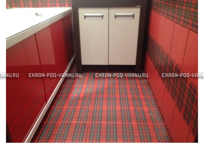 Экран раздвижной EUROPLEX Комфорт красный – купить по цене 6250 руб. в интернет-магазине в городе Мурманск картинка 3