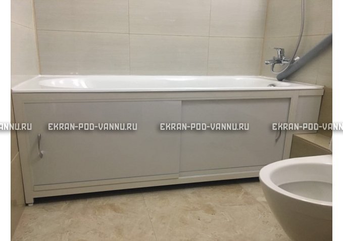 Экран  EUROPLEX Роликс белый с вставкой – купить по цене 10400 руб. в интернет-магазине в городе Мурманск картинка 4