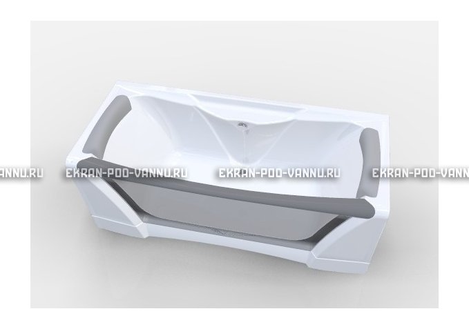 Прозрачная ванна 1MarKa Dolce Vita 180x80 – купить по цене 43200 руб. в интернет-магазине в городе Мурманск картинка 2