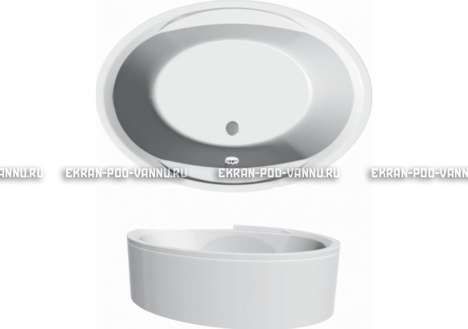 Акриловая ванна Vayer Opal 180x120 – купить по цене 33850 руб. в интернет-магазине в городе Мурманск картинка 3