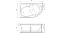 Акриловая ванна Relisan Sofi 170x105 – купить по цене 23480 руб. в интернет-магазине в городе Мурманск картинка 17