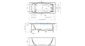 Отрезная ванна 1MarKa Pragmatika 173-155х75 см  – купить по цене 15450 руб. в интернет-магазине в городе Мурманск картинка 25
