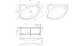 Акриловая ванна 1MarKa Catania 160x100 – купить по цене 17650 руб. в интернет-магазине в городе Мурманск картинка 13