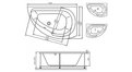 Акриловая ванна Vayer Ismena 160x105 – купить по цене 28350 руб. в интернет-магазине в городе Мурманск картинка 21